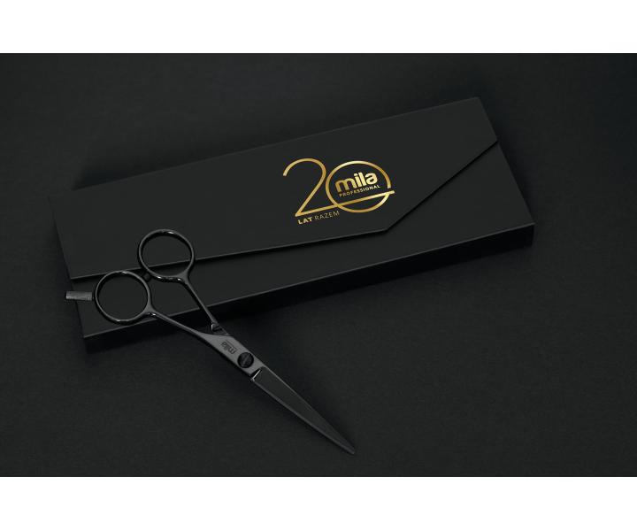 Kadeřnické nůžky Mila Professional 5,5" - černé