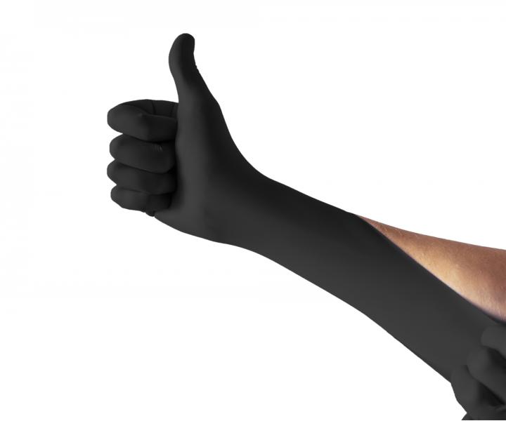 Latexové rukavice Espeon Latex Black - 100 ks, černé, velikost XL