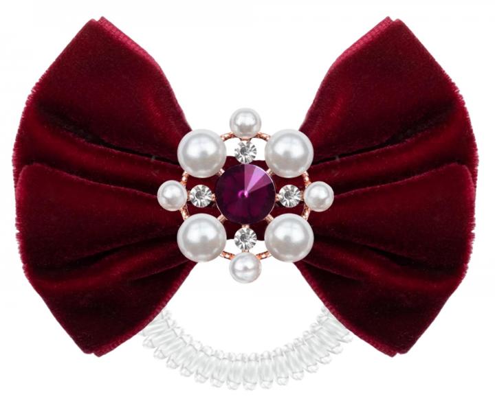 Ozdobná spirálová gumička s mašlí Invisibobble Sprunchie Bowtique British Royal Take a Bow