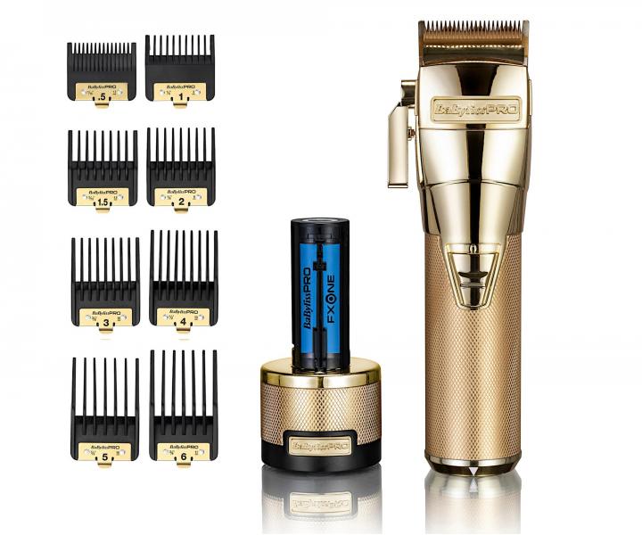 Profesionální strojek na vlasy Babyliss Pro FXONE All Metal - zlatý