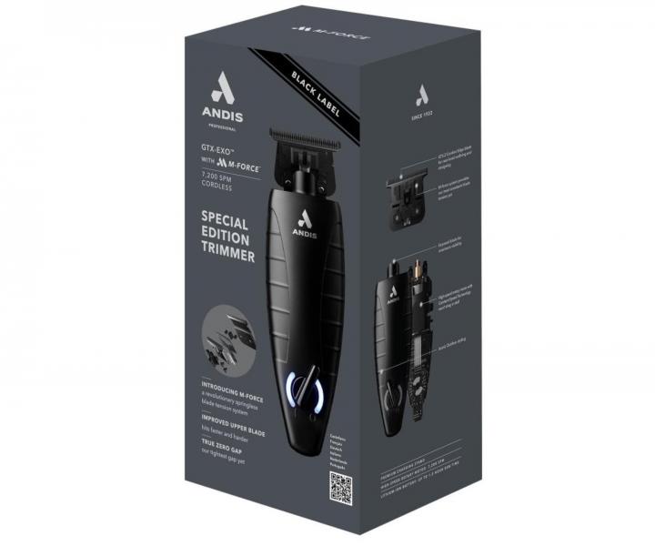 Profesion�ln� konturovac� strojek na vlasy Andis GTX-Exo M-Force Cordless Trimmer 561863 - �ern�