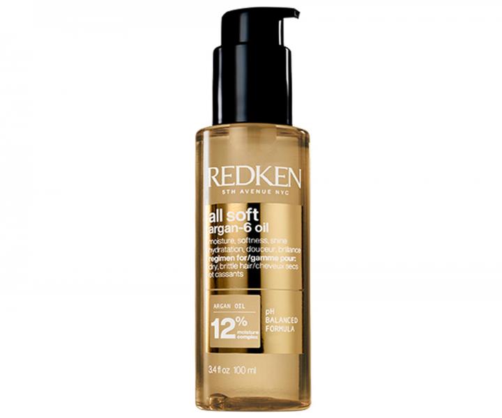 Vy�ivuj�c� d�rkov� sada pro such� a k�ehk� vlasy Redken All Soft Argan Kit