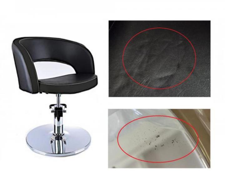 Kade�nick� k�eslo Detail Rio - �ern� - II. jakost, rez na podstavci, vada ko�enky