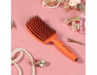 Kart�� na roz�es�v�n� a fouk�n� vlas� s kan��mi a nylonov�mi �t�tinami Sister Young Ovia Hair Brush - oran�ov�