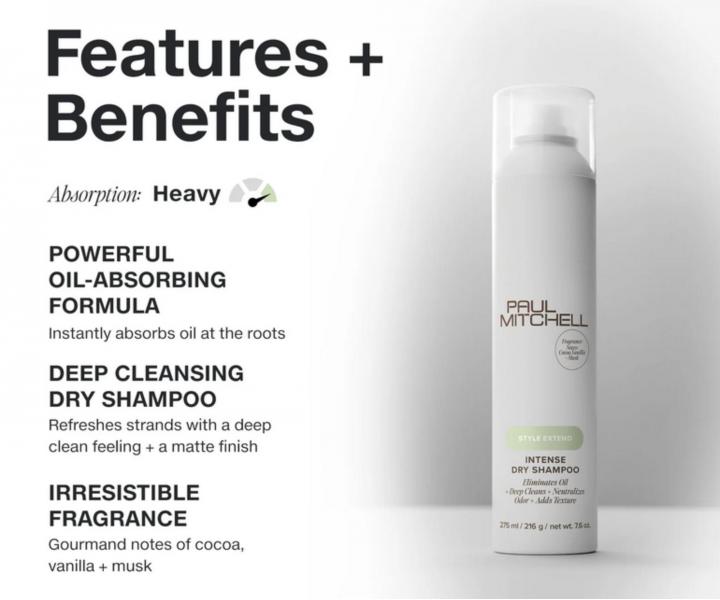Intenzivn� hloubkov� �istic� such� �ampon Paul Mitchell Style Extend Intense Dry Shampoo - 300 ml
