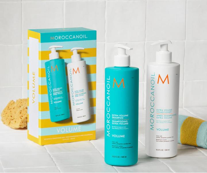 D�rkov� sada pro objem jemn�ch vlas� Moroccanoil Volume Duo - 2 x 500 ml