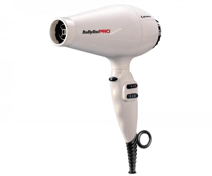 Profesionální fén na vlasy BaByliss Pro Levante Ionic BAB6950WIE - 2100 W, bílý