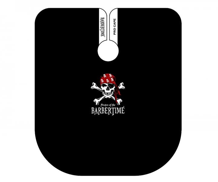 Pánská pláštěnka na stříhání vlasů a vousů Barbertime Black Pro Barber Cape XL - černá