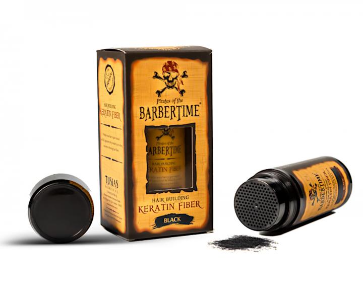 Pudr pro zakrytí řídnoucích vlasů Pirates of the Barbertime Hair Building Keratin Fiber - 21 g