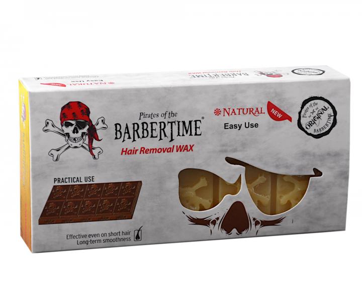 Depilační vosk Pirates of the Barbertime Hair Removal Wax Natural - žlutý, 2x250 g