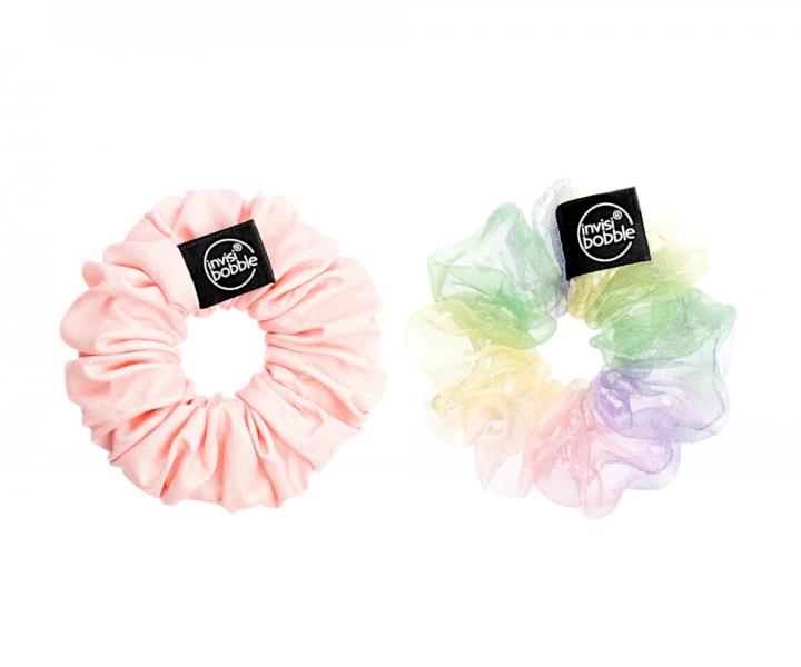 Ozdobné spirálové gumičky Invisibobble Sprunchie Hue-Man Love - 2 ks