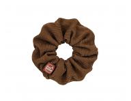 Ozdobná spirálová gumička Invisibobble Sprunchie Original Woke Up Like This - hnědá