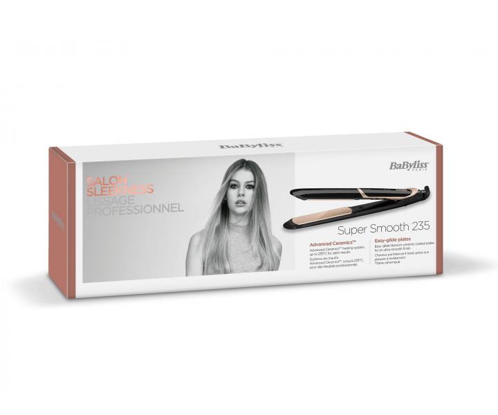 Žehlička na vlasy BaByliss Super Smooth ST393E - černo-zlatá