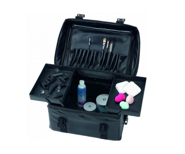 Kosmetický kufr/vozík 2v1 Sibel Make-up Trolley - černý