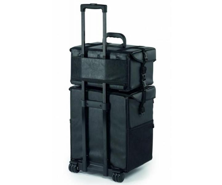 Kosmetický kufr/vozík 2v1 Sibel Make-up Trolley - černý