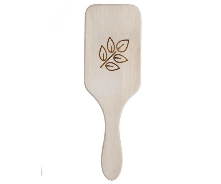 Bambusový plochý kartáč na vlasy Olivia Garden EcoHair Paddle EH-PAD - světle hnědý