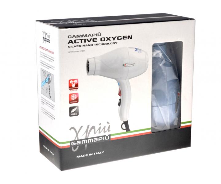 Fén na vlasy Gamma Piú Active Oxygen - 2100 W, modrý