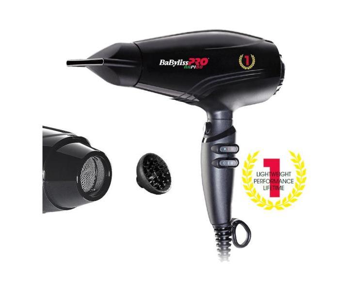 Profesionální fén na vlasy BaByliss Pro Rapido - 2200 W, černý - rozbalené