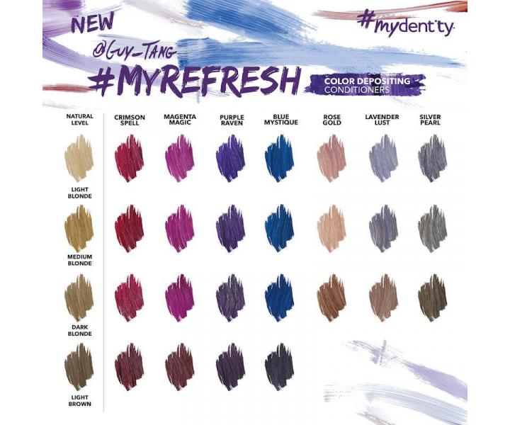 Kondicionr pro oiven barvy vlas #mydentity MyRefresh Purple Raven - 177,4 ml, tmav fialov