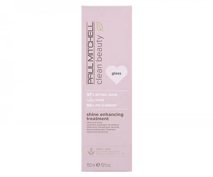 Vyživující barvicí maska Paul Mitchell Clean Beauty Shine Depositing Treatment - čirá, 150 ml
