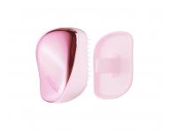 Kartáč na rozčesávání vlasů Tangle Teezer Compact Styler Baby Doll Pink - metalický růžový
