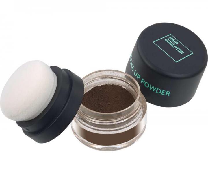 Pudr pro zakryt� odrost� a �edin Sibel Hair Make-up Powder - st�edn� hn�d�, 3 g
