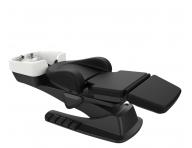 Luxusn� kade�nick� elektricky polohovateln� myc� box SilverFox 6001 - �ern�, b�l� umyvadlo