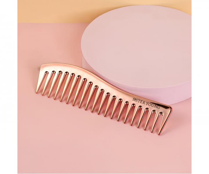 H�eben na vlasy Sister Young Zuri Styling Hair Comb - 18,3 cm, r��ovozlat�