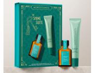 D�rkov� sada olejov� p��e a balz�mu na rty Moroccanoil The Shine Suite Moroccan Mint Tea Lip Balm Gift Set