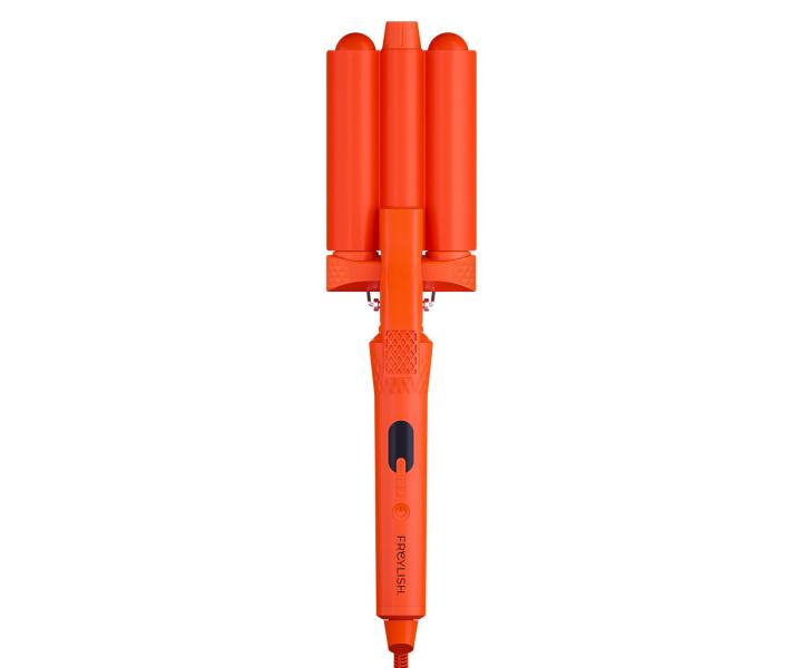 Multifunkční trojkulma pro různé styly Freylish Hair Curler Pro - 25 mm a 32 mm, oranžová