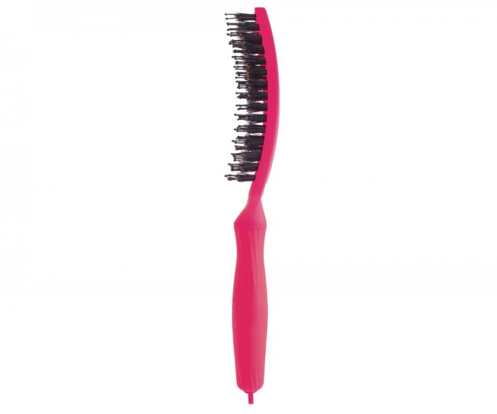 Kartáč Olivia Garden Fingerbrush Combo Medium Think Pink Edition - neonově růžový