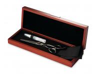 Profesionální efilační barber nůžky 6" Captain Cook Black Ripper 06479 - 32 zubů, černé