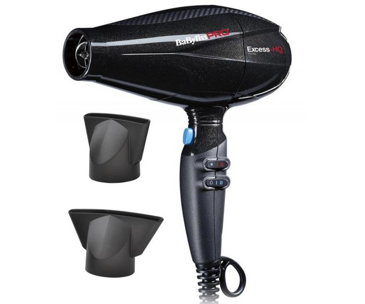 Profesionální fén na vlasy Babyliss PRO Excess-HQ Ionic - 2600 W - černý - rozbalené, pošk. obal