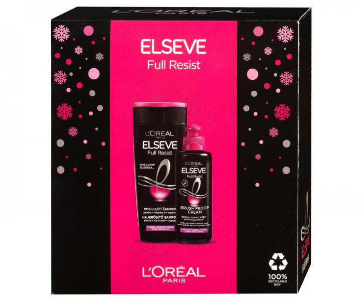 Sada pro slabé vlasy Loréal Paris Elseve Full Resist - šampon 250 ml + bezoplachový krém 200 ml