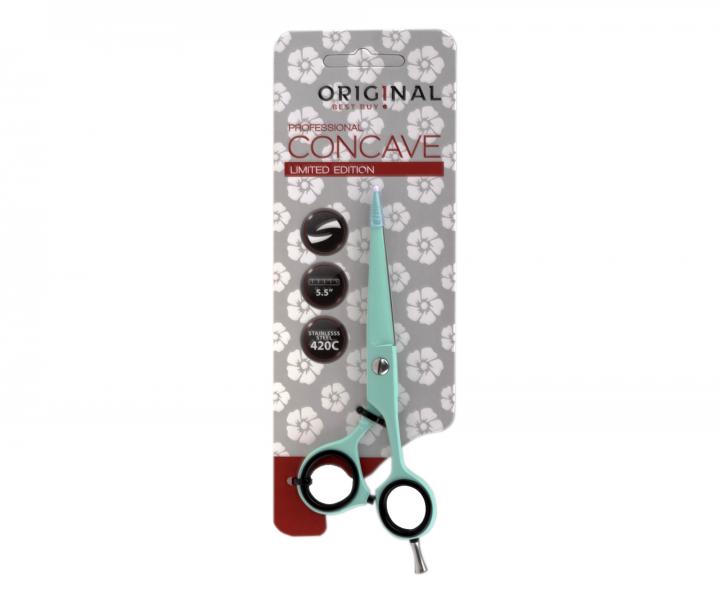 Kadeřnické nůžky Original Best Buy Professional Concave Limited Edition 5,5" - tyrkysové