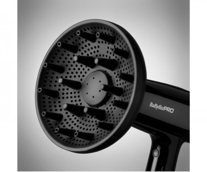Profesionální fén na vlasy BaByliss Pro Falco BAB8550BE Silver - 2000 W, černo-stříbrný