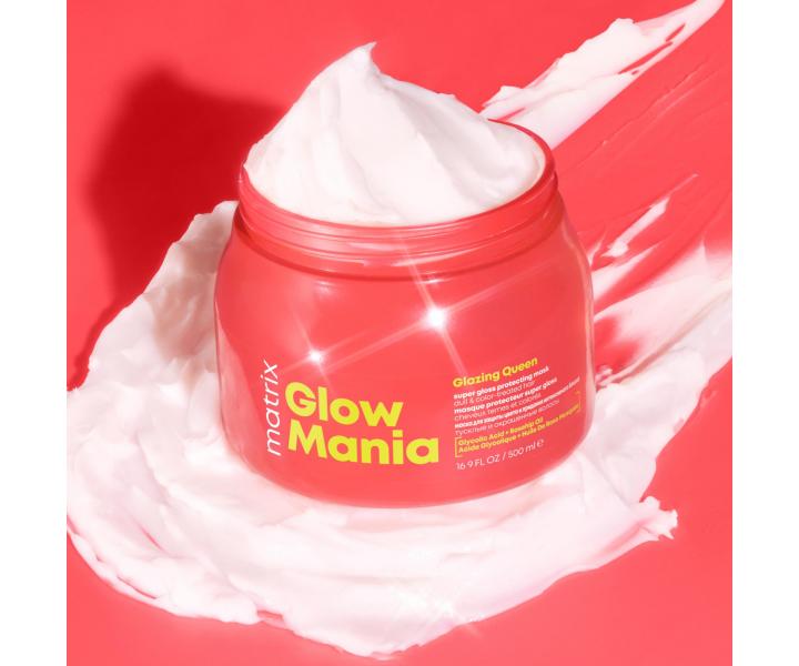 Ochranná maska pro zářivý lesk matných barvených vlasů Matrix Glow Mania - 500 ml