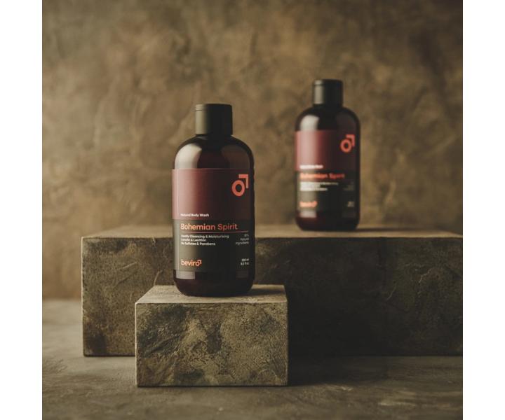 Přírodní sprchový gel pro muže Beviro Natural Body Wash Bohemian Spirit - 100 ml