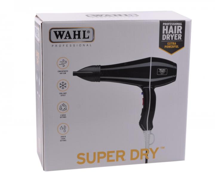 Fén Wahl Super Dry 2000 s ionizací - 2000 W, černý