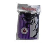 Ohebné natáčky Hairway pr.20 mm, 18 cm , 12 ks - fialové