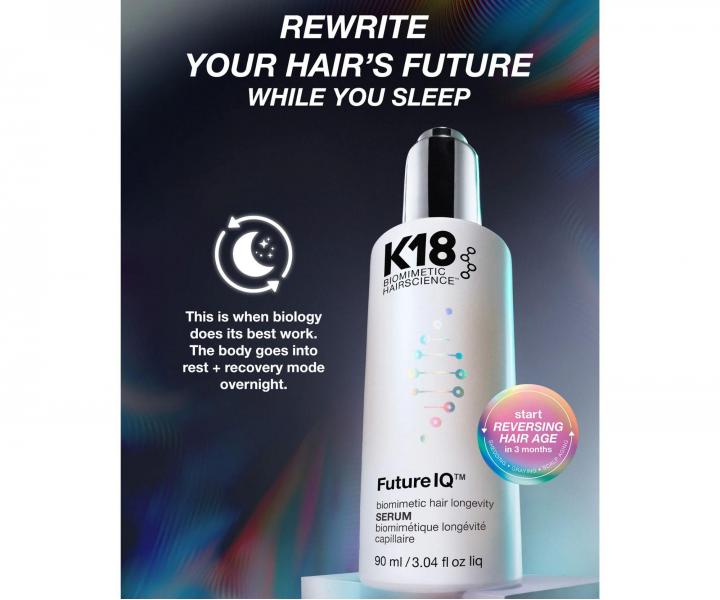 Biomimetick� s�rum pro dlouhov�kost vlas� a proti vypad�v�n� vlas� K18 FutureIQ Biomimetic Hair Longevity Serum - 90 ml