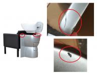 Kadeřnický mycí box Detail Duo standard, černý - II. jakost - oděrky na korpusu