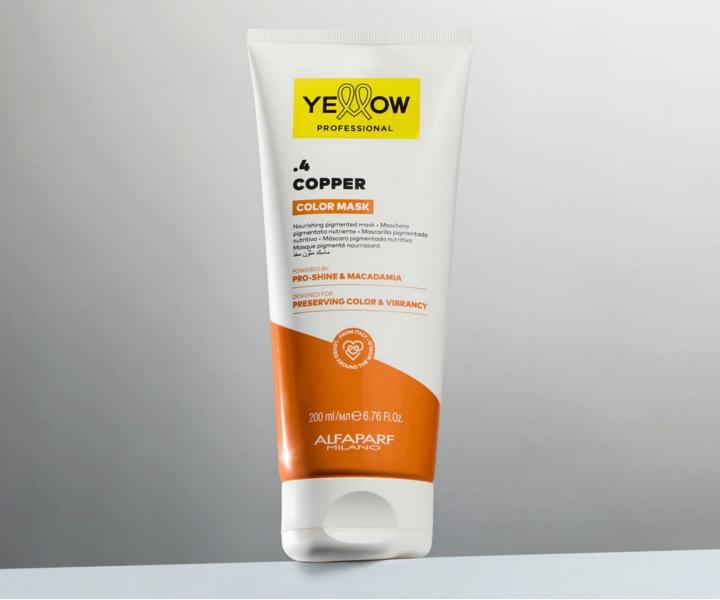 Vy�ivuj�c� maska s barevn�m pigmentem Yellow Professional Color Mask .4 Copper - m�d�n�, 200 ml