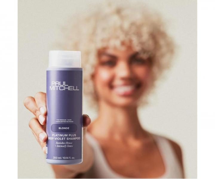 Intenzivn neutralizan ampon pro blond a melrovan vlasy Paul Mitchell Blonde Platinum Plus Deep