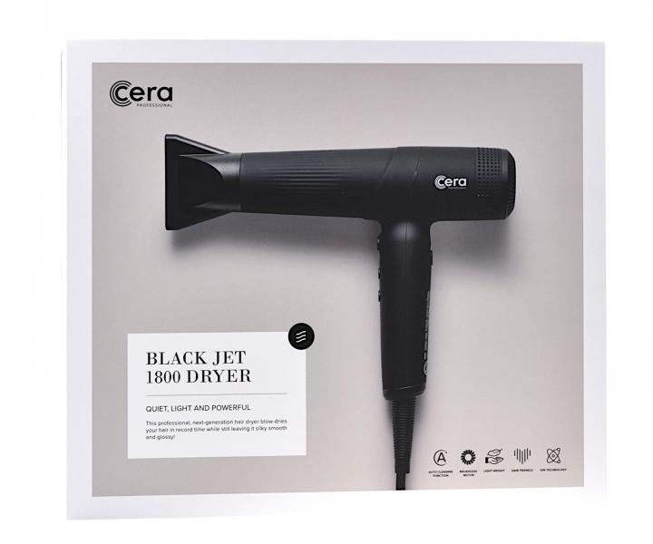 Profesionln fn na vlasy s ionizac Cera Black Jet 1800 - 1800 W