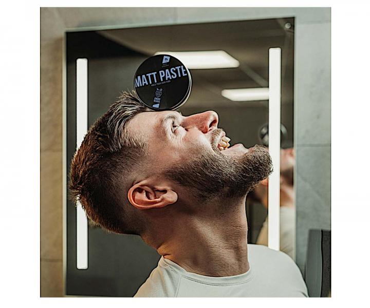 Matující stylingová pasta na vlasy Angry Beards David Backhair - 100 g