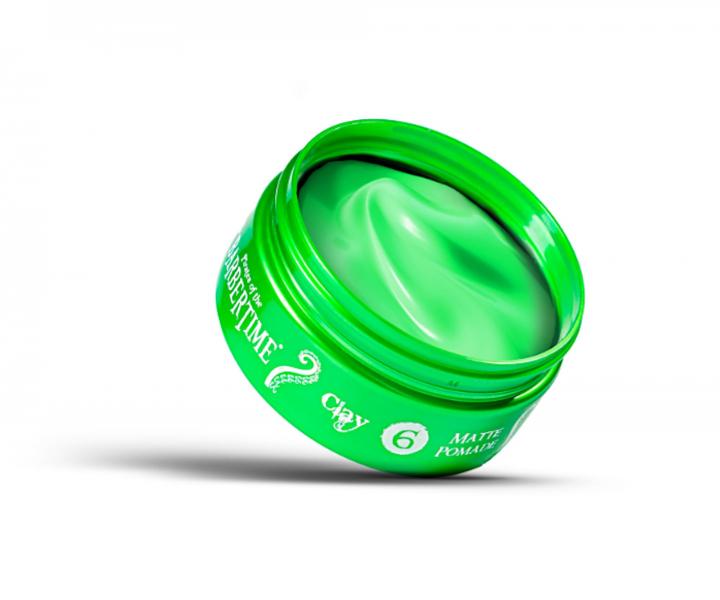 Jílová matující pomáda na vlasy se silnou fixací Barbertime Clay Matte Pomade No. 6 - 150 ml
