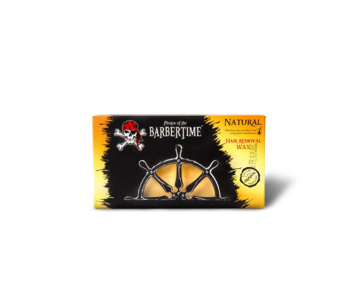 Depilační vosk Pirates of the Barbertime Hard Removal Wax Natural - žlutý, 500 g