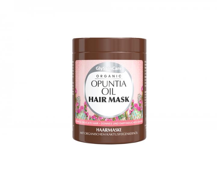 Maska pro jemné vlasy s opunciovým olejem GlySkinCare Organic Opuntia Oil Hair Mask - 300 ml