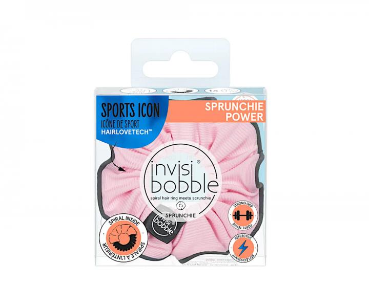 Ozdobná spirálová gumička Invisibobble Sprunchie Power Pink Mantra - růžová